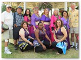 8/6/2017 - Thurston County Fair - posing with drummers and Sisters Diama
