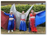 Tumwater 4th of July parade - wings before the start