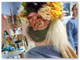 3/11/2013 hair flowers workshop - pretty garden!