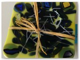 Fused Glass Drink Coaster #6