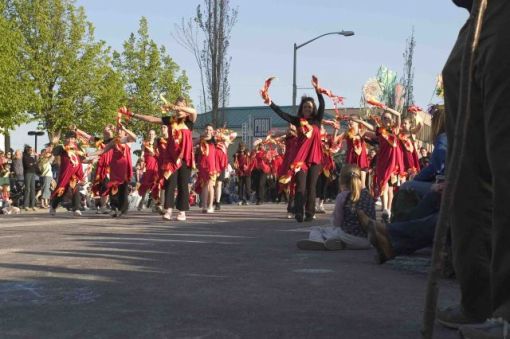 Dancers are all in sync
