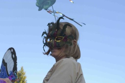 Beautiful feather mask
